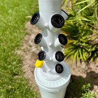Hydroponic Tower Starter Kit, 12 Plant Cups, Compact Garden Kit for Home Growers
