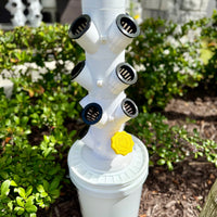 Hydroponic Tower Starter Kit, 12 Plant Cups, Compact Garden Kit for Home Growers