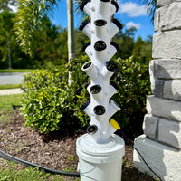 Hydroponic Tower Bundle, 24 Plant Cups, Garden Kit for Home Growers