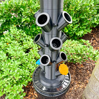Hydroponic Tower Starter Kit, Black, 12 Plant Cups, Compact Garden Kit for Home Growers