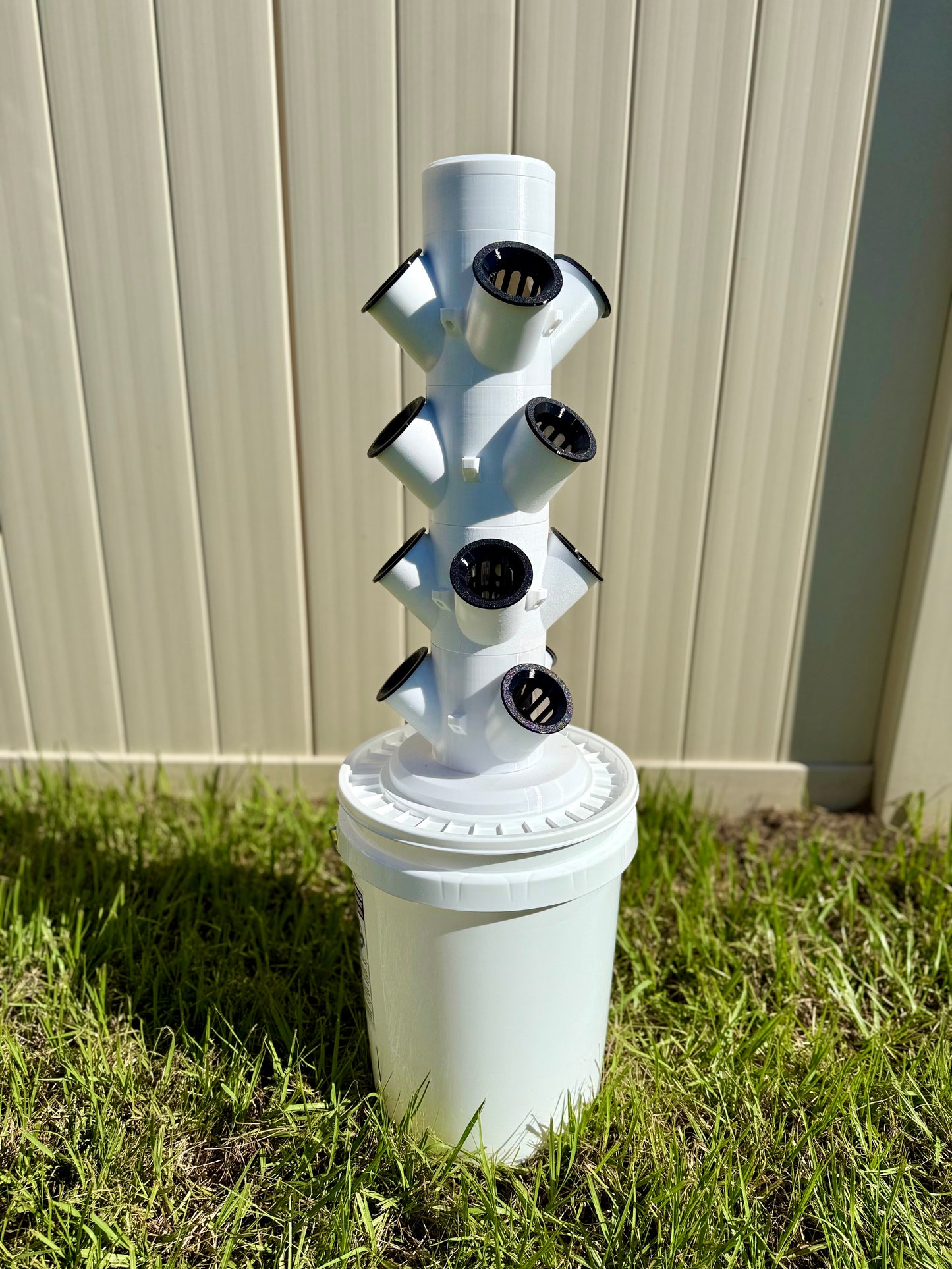 Hydroponic Tower Starter Kit, 12 Plant Cups, Compact Garden Kit for Home Growers