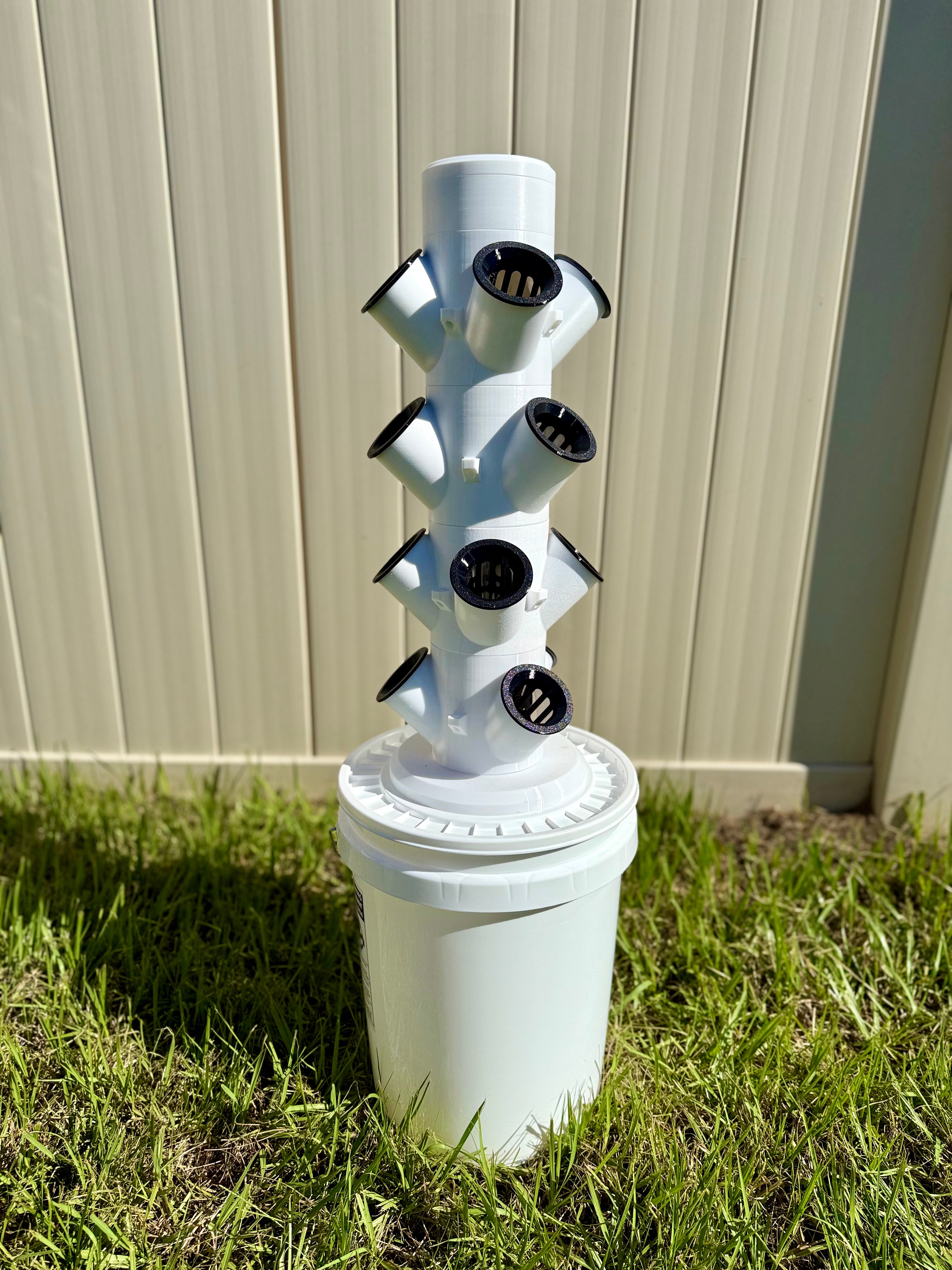 Hydroponic Tower Starter Kit, 12 Plant Cups, Compact Garden Kit for Home Growers