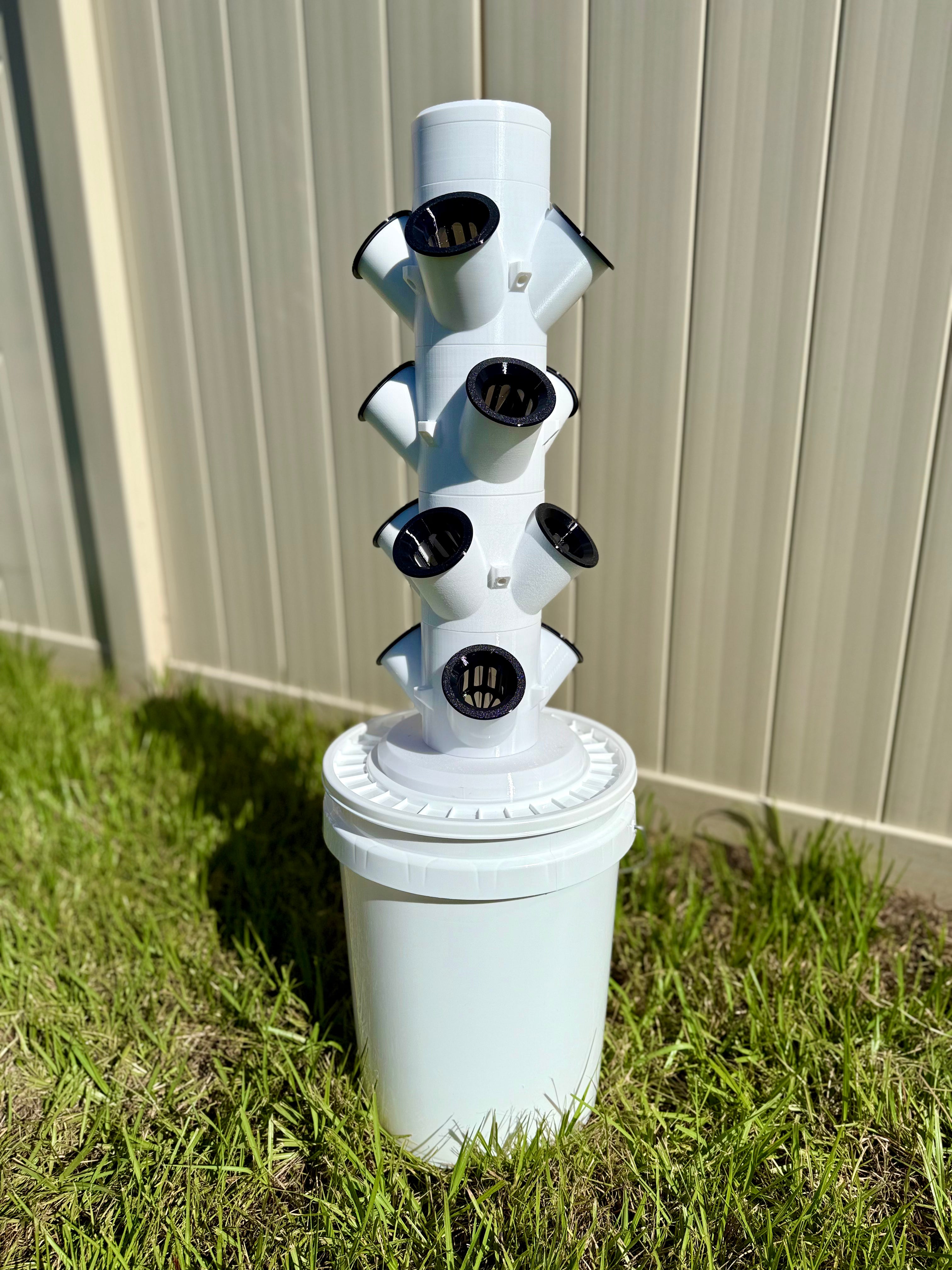 Hydroponic Tower Starter Kit, 12 Plant Cups, Compact Garden Kit for Home Growers